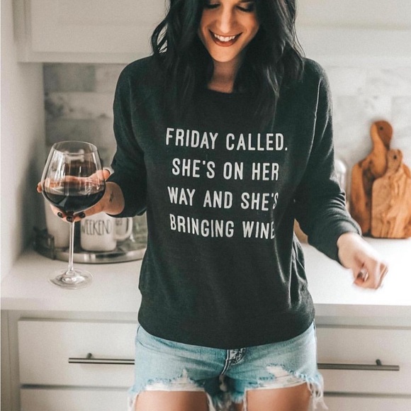 VICI Friday Called Graphic Sweatshirt - Picture 2 of 6